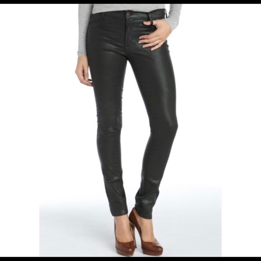 Kate Spade Saturday black skinny jean with coating
